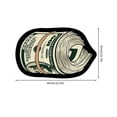 thumbnail image 2 of Jiibva Dollar Bill Rug Money Shaped Carpet Personality Money Rug Dollar Mat Art Floor Mat Decoration for Bedroom, Living Room and Study, 2 of 7