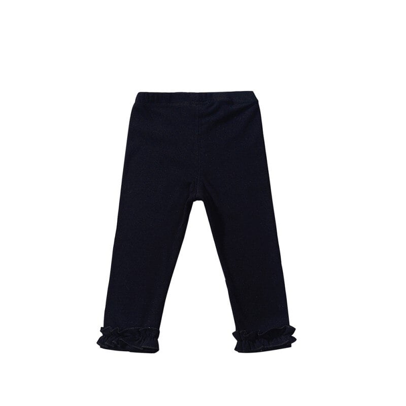 Wisremt Toddler Baby Girls Cotton Leggings Kids Solid Color Slim