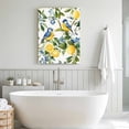 thumbnail image 5 of Canvas Wall Art Lemon Bird Canvas Art Print Fruit Leaves Branch Vintage Watercolor Pictures Wall Decor for Living Room Bedroom Artwork Decorations Stretched Framed Ready to Hang 8"x10", 5 of 9