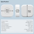 thumbnail image 3 of 3X Tuya Zigbee Mini Interruptor InaláMbrico BotóN de una Tecla Control de Escena Control Remoto Inteligente AutomatizacióN del Hogar, 3 of 5