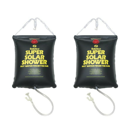 2) NEW 5 Gallon Super Solar Sun Backpacking Camping Outdoor Showers Heats