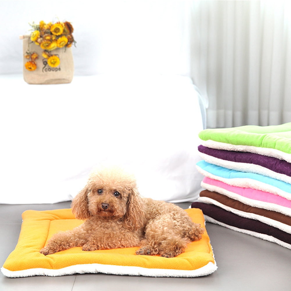Yirtree Ultra Soft Pet Bed Mat Reversible Fleece Dog Crate Kennel Pad