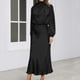 thumbnail image 5 of Vestidos de noche elegantes para boda, vestido de satén para mujer, manga larga, cintura elástica, vestido formal de boda, vestido de cóctel para invitados a la boda, vestidos de fiesta,, 5 of 6