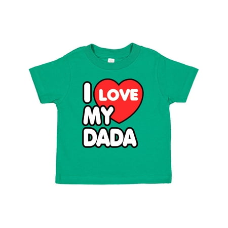 

Inktastic I Love My Dada Gift Toddler Boy or Toddler Girl T-Shirt