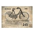 thumbnail image 2 of Tiptophomedecor Vintage Wallpaper Wall Mural - Old Bicycle in Sepia, 2 of 3