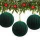 thumbnail image 4 of Ganfancp 3Pc Terciopelo Bolas de Navidad Flocked Árbol de Navidad Adornos de Bolas de Plástico de Navidad Adornos Decorativos Colgantes Decoración Del Árbol de Navidad 3.15 Pulgadas Ofertas Del Día S, 4 of 7