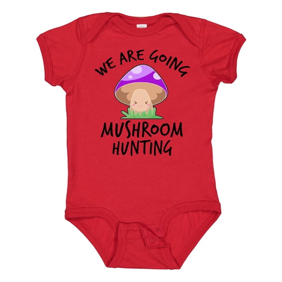 Inktastic We Are Going Mushroom Hunting Boys or Girls Baby Bodysuit