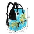 thumbnail image 2 of Defioc World Map With Animals Landmarks for Baby Diaper Bag Backpack - Baby Bag for Boys & Girls - Diaper Backpack - Large Travel Diaper Bags- Baby Registry Search & Shower Gifts, 2 of 5