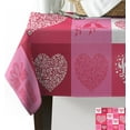 thumbnail image 3 of Valentine Tablecloth Rectangle/Oval 60x102in Valentine''s Day Heart Gift Pink Plaid Tablecloths Waterproof Table Cloth for Kitchen Indoor Outdoor Table Cover for Dining/Party Decoration, 3 of 6