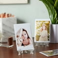 thumbnail image 3 of LAMIRO 24 Pack Acrylic Easel Set,Card Display Stand,Mini Easels for Sports Trading Cards,Baseball,Photos,Collectables (3 in), 3 of 4