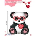 thumbnail image 3 of PMU Valentine's Day Panda Bear 32in Mylar-Foil Balloon (25/pkg)Pkg/1, 3 of 6