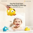 thumbnail image 6 of Yellow Flower Shower Toy with Suction Cup for Kids Bath Time, Water Spraying Blooming Bath Toy for Toddlers, Baby Bathing Playset for Boys and Girls, Plastic Bathroom Toy, 6 of 9