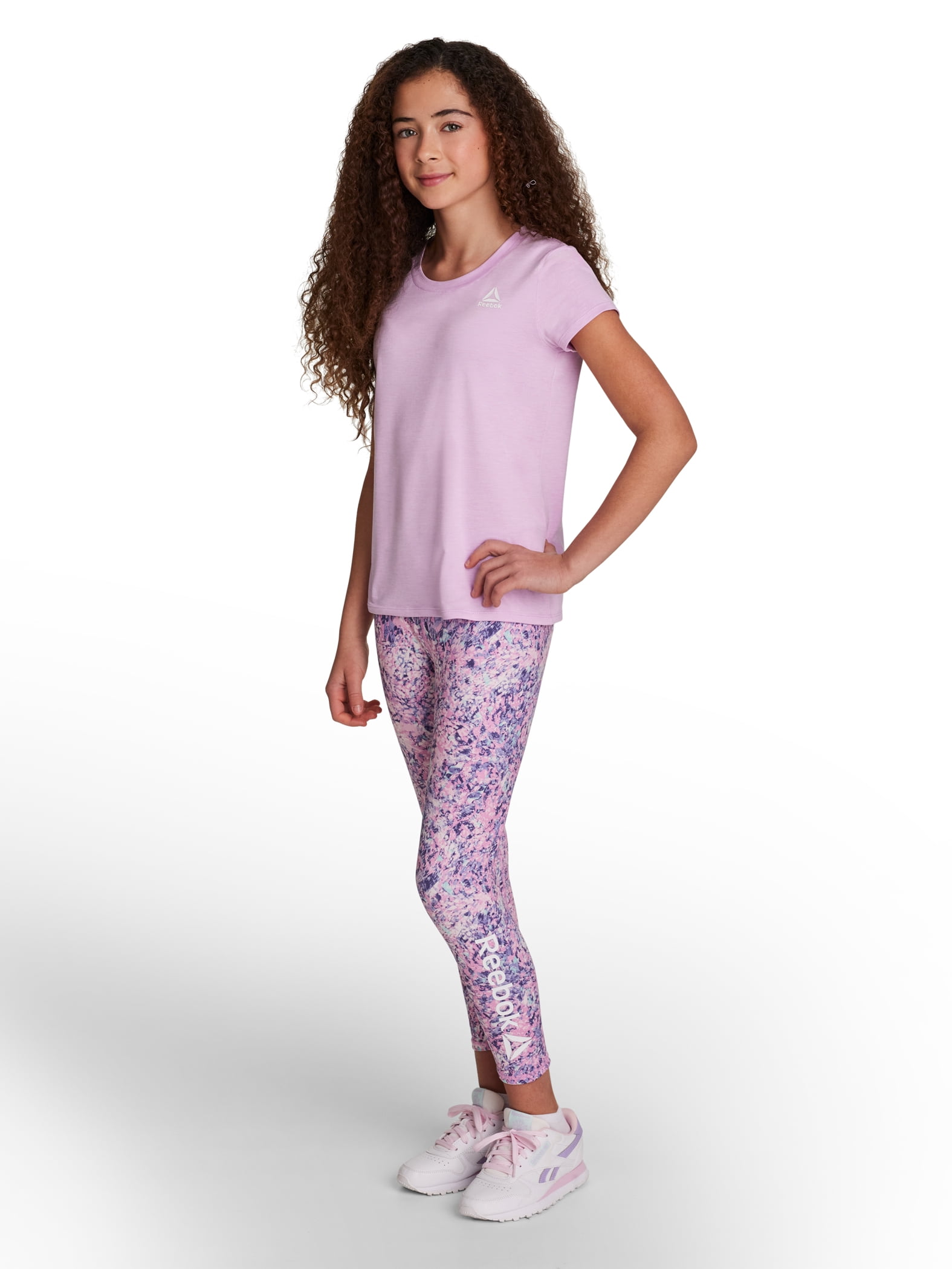 Reebok Girl's Short Sleeve Performance T-Shirt, Sizes 4-18