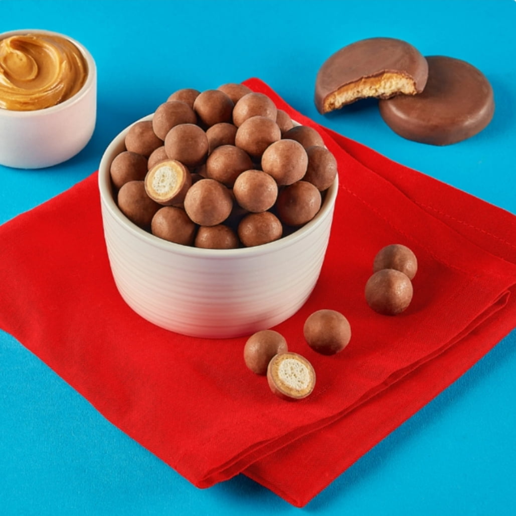 SKIPPY PB Bites Girl Scout Chocolate Peanut Butter Snack, Plastic Pouch 6 oz (2 pack)