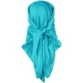 thumbnail image 6 of INSPIRE CHIC Women's Satin Neck Scarf Square Silky Solid Neckerchief Head Wrap Bandanas Light Sky Blue 90x90cm/35.4x35.4 inches(LxW), 6 of 6