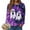 Dark Purple, variant on Towmus Women's Halloween Shirts 2025 Fall Tunic Tops Crewneck Blouses Print Long Sleeve Funny Sweatshirts