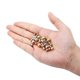 thumbnail image 3 of 10-50pcs/lot 25 3 8mm 14K Gold Color Plated Brass Loose Beads Round Ball Beads Spacer Beads For DIY Jewelry Making Accessories, 3 of 5