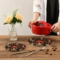 thumbnail image 7 of GZHJMY Colorful Mushrooms Trivets Pot Holders Set of 2 Decoration Potholders Pure Cotton Thread Weave Trivets, Coasters, Placemats, Spoon Rest for Cooking for Kitchen Pans Bowl Teapot, 7 of 7
