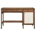 thumbnail image 4 of Capri 49" Wood Grain Office Desk in Walnut, 4 of 10
