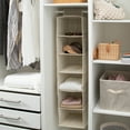 thumbnail image 4 of Simplify 6 Shelf Closet Organizer in Nonwoven Faux Jute, 4 of 6