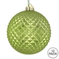 thumbnail image 3 of Vickerman 2.75" Celadon Durian Glitter Ball Ornament, 12 per Bag, 3 of 3
