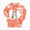thumbnail image 5 of TOWED22 Girls Boys Halloween Pajamas Set Sleepwear Rainbow Unicorn Pjs Toddler Long Sleeve Jammies Kids Sleepwear(Orange,7Y), 5 of 8