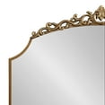 thumbnail image 3 of Kate and Laurel Arendahl Ornate Traditional Arched Scallop Mirror, 36 x 32, Gold, Decorative Baroque Style Scalloped Arch Vintage Gold Mirror with Wide Frame and Ornamental Crown, 3 of 7