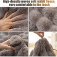 thumbnail image 6 of Thick Rabbit Plush Sofa Cushion, 2023 New Non-Slip Sofa Cover, Soft Faux Throw Couch Cushion Covers Furniture Protector Mat ( Gray, 90*120cm ), 6 of 7