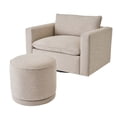 thumbnail image 3 of Better Homes & Gardens Elsie Swivel Ottoman, Heather Wheat, 3 of 6