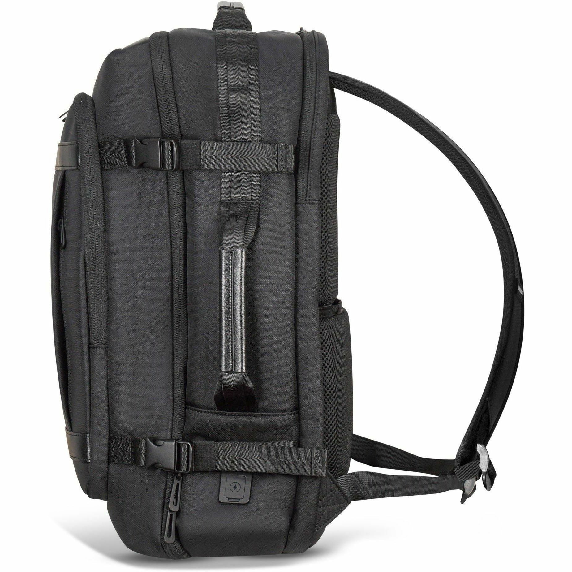 Champs Onyx Carrying Case Rugged (Backpack) for 11" to 17" Travel, Black