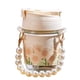 thumbnail image 2 of Vaso de cristal doble con pajita, White PearlDesign, tapa aislante, sello de goma impermeable, cristal reutilizable, capacidad de 12,7 oz, 2 of 7