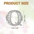 thumbnail image 2 of Uxcell Letters Brooch Pins, Letter Initial Rhinestone Brooch Metal Broaches Pins for Women Men Breastpin Gifts Jewelry Letter Q, 2 of 7