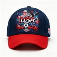 thumbnail image 3 of Gorra de béisbol patriótica de la selección de fútbol de EE. UU. | Gorra para aficionados para el día del partido en casa 2026 | Gorra de sarga transpirable y ajustable para eventos al aire libre, 3 of 9