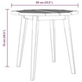 thumbnail image 3 of vidaXL Garden Table Ø85x75 cm Solid Wood Acacia, 3 of 3