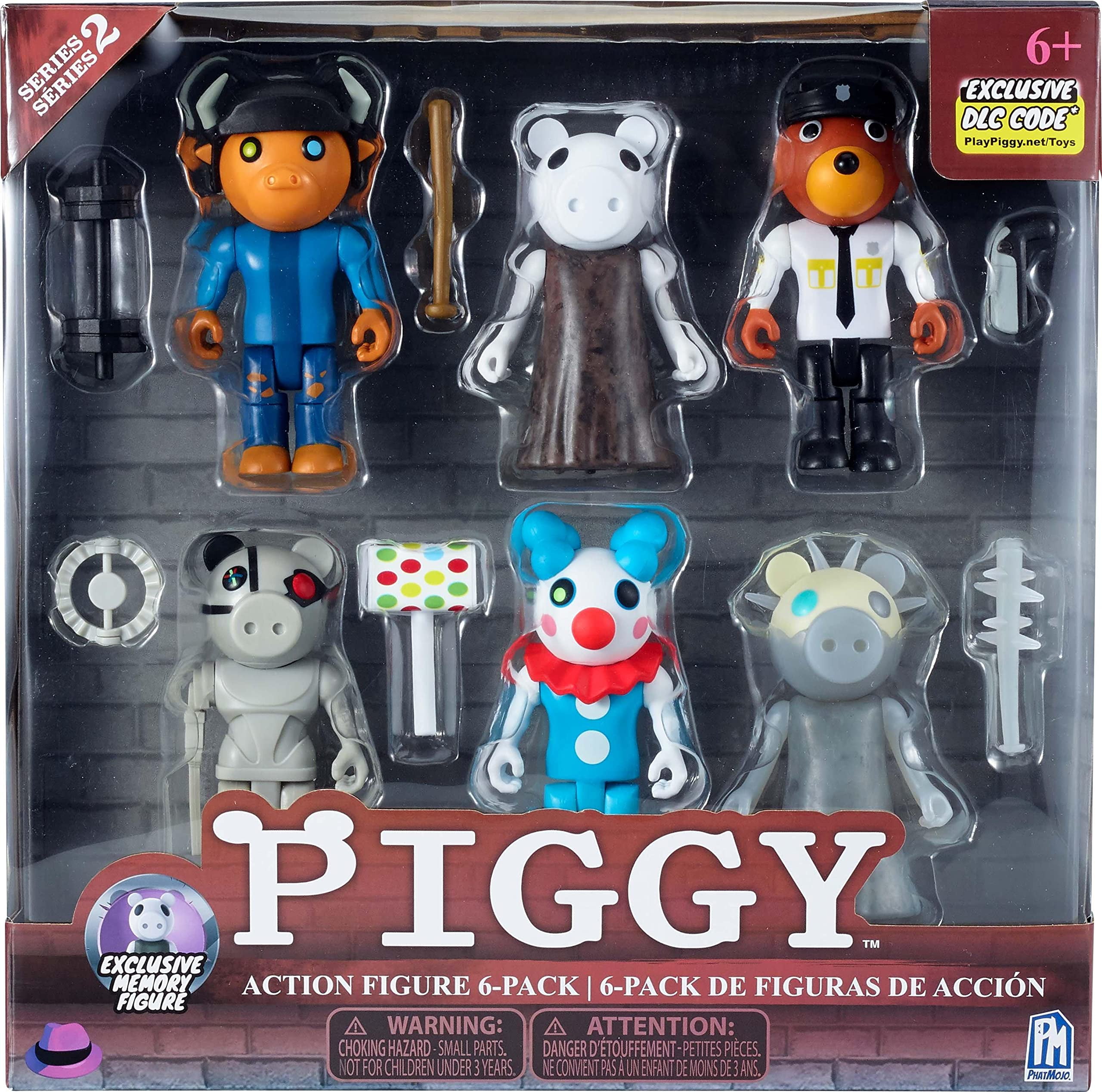 PIGGY Action Figure 6 Pack - Six 3.5