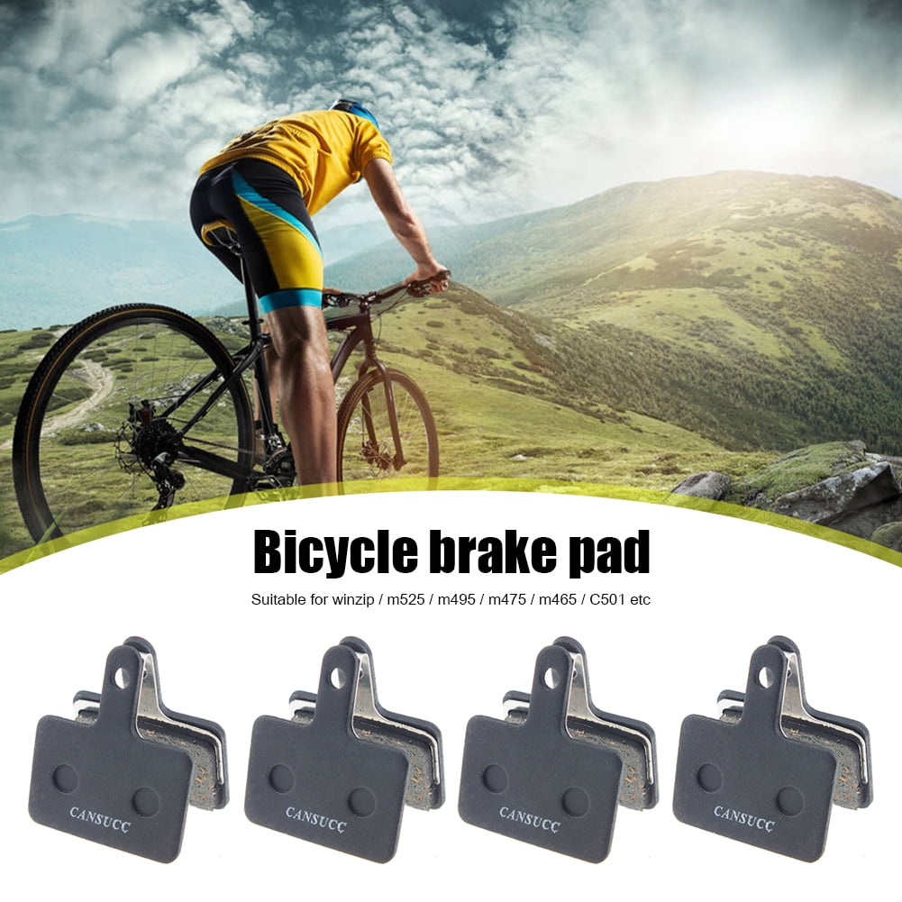 MTB Bicycle Bike Brake Pads Cycling Disc Semi-Metallic Brake Pad 4 Pair 8pcs 