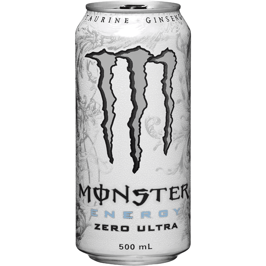 Monster Zero Ultra, Sugar Free Energy Drink, 16 fl oz Cans (Pack of 16)