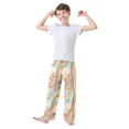 thumbnail image 2 of FORMRS Boys Pajama Pants with Pockets Size 13-14Y Kids Lounge Sleep Bottoms, Beige Rainbow Clouds, 2 of 8