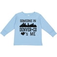 thumbnail image 3 of Inktastic Denver Colorado Someone Loves Me Skyline Boys or Girls Long Sleeve Toddler T-Shirt, 3 of 5
