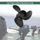 thumbnail image 4 of Aluminum Outboard Propeller 7.8X8 Compatible with Mercury 4-6Hp 3R1W64516-0, 4 of 5