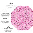 thumbnail image 3 of Pofeuu Breast Cancer Awareness2 Print Coasters for Drinks, 4Pack PU Leather Coasters, Bar Drink Coasters for Tabletop Protection, Furniture from Damage-Octagon, 3 of 6