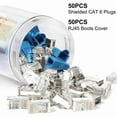 thumbnail image 2 of Conectores RJ45 Kyrene blindados Cat 6, 50 unidades, 2 of 7