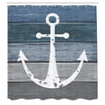 thumbnail image 3 of Ambesonne Anchor Shower Curtain, Nautical Style Rustic Art, 69"Wx84"L, Blue Grey, 3 of 3