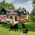 thumbnail image 5 of 3 piezas estatua de perro decoración artística jardín, silueta de perro negro, decoración de animales en forma de jardín, decoración artística para jardín, césped, (perro), 5 of 5