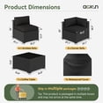 thumbnail image 2 of Aoxun 7 Piece Patio Furniture Set Wicker Rattan Patio Sectional Sofa Set Outdoor Seating Furniture with Thickened Cushion, Black, 2 of 6