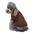 thumbnail image 1 of Greeniant Camisa para cachorros sin hebillas, suéteres para mascotas, dulce regalo, ropa transpirable para cachorros, atuendo, suéter para Ropa para mascotas Café 3XL, 1 of 6