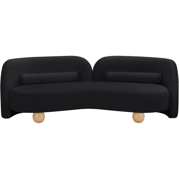 Meridian Furniture Daphne Black Velvet Sofa
