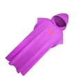thumbnail image 2 of Jumpingount Albornoz de poliéster de secado rápido, microfibra térmica, lavable, manga corta, con capucha, Color sólido, de baño, toalla Pijama Púrpura, 2 of 6