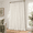 Beige White-40"W x 120"L (Pack of 1), variant on Beige White 60"W x 108"L (Pack of 1) Pinch Pleated Linen Light Filtering Curtains