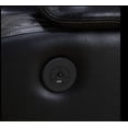 thumbnail image 3 of Black Breathing Leather 3-Piece Living Room Recliner Sofa Set, 3 of 6